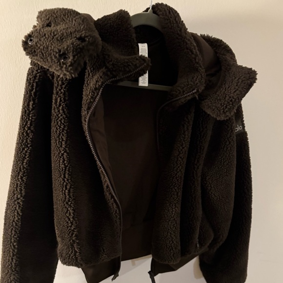 Alo foxy sherpa jacket espresso - Picture 3 of 6